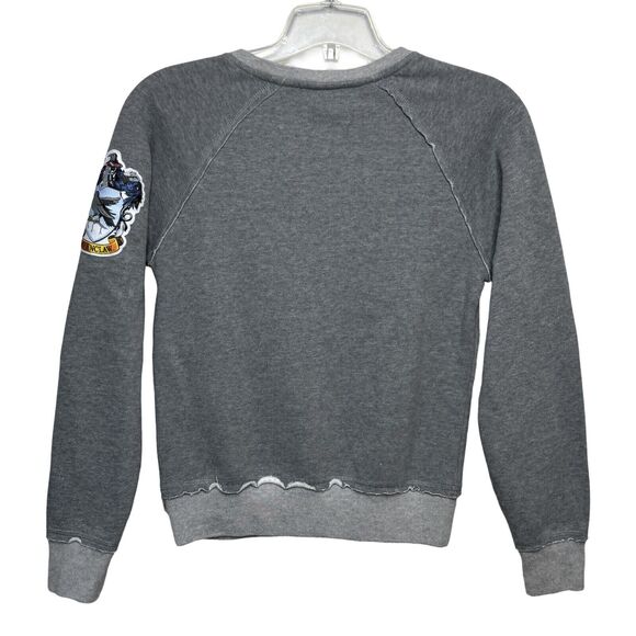 Harry Potter Shirt Womens XS Gray Ravenclaw Sweatshirt Wizarding World Universal - Picture 2 of 6